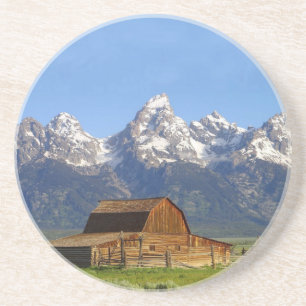 Grand Teton mountains Sandstone Coaster
