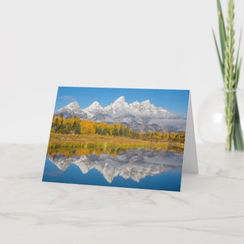 Grand Teton Mountains Wyoming Card