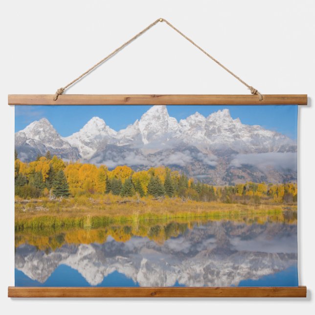 Grand Teton Mountains Wyoming Hanging Tapestry (Front)