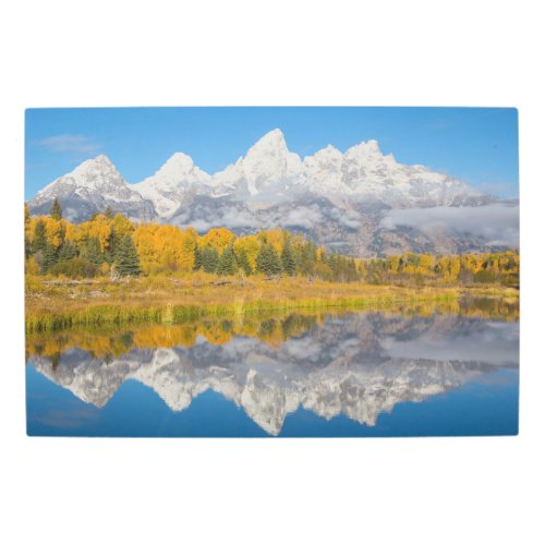 Grand Teton Mountains Wyoming Metal Print