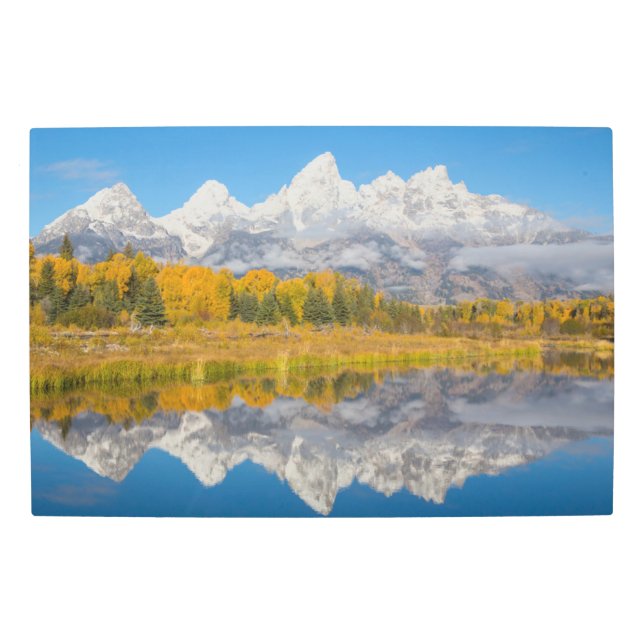 Grand Teton Mountains Wyoming Metal Print (Front)