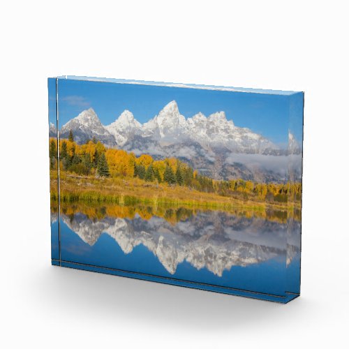Grand Teton Mountains Wyoming Photo Block