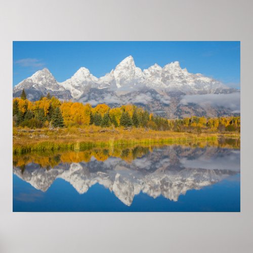 Grand Teton Mountains Wyoming Poster