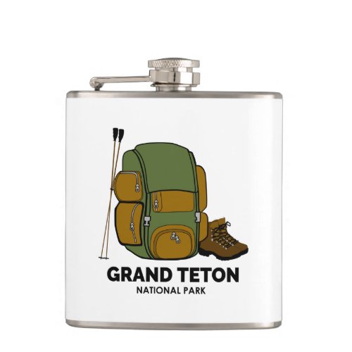 Grand Teton National Park Backpack Flask