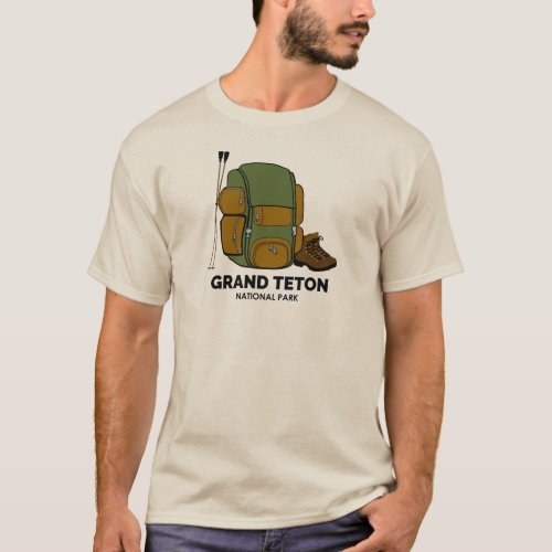 Grand Teton National Park Backpack T_Shirt