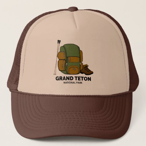Grand Teton National Park Backpack Trucker Hat