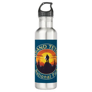 Grand Teton National Park Bigfoot Stainless Steel Water Bottle
