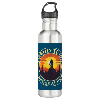 Grand Teton National Park Bigfoot Stainless Steel Water Bottle