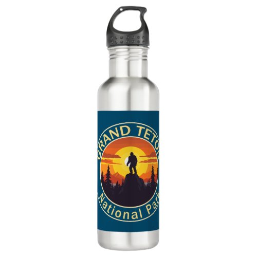 Grand Teton National Park Bigfoot Stainless Steel Water Bottle