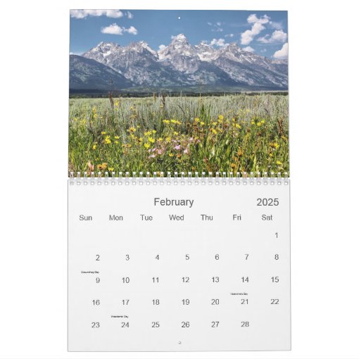 Grand Teton National Park Calendar Zazzle