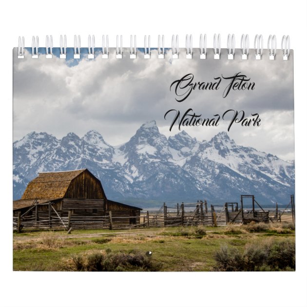 Grand Teton National Park Calendar  Zazzle