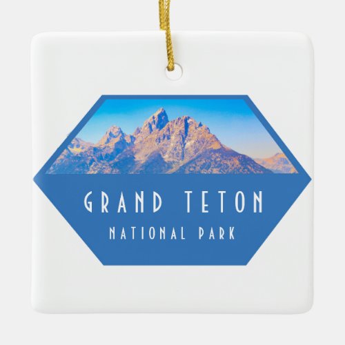 Grand Teton National Park Ceramic Ornament