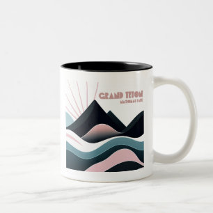 Grand Teton National Park Colored Hills Two-Tone Coffee Mug