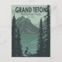Grand Teton National Park Crane Vintage