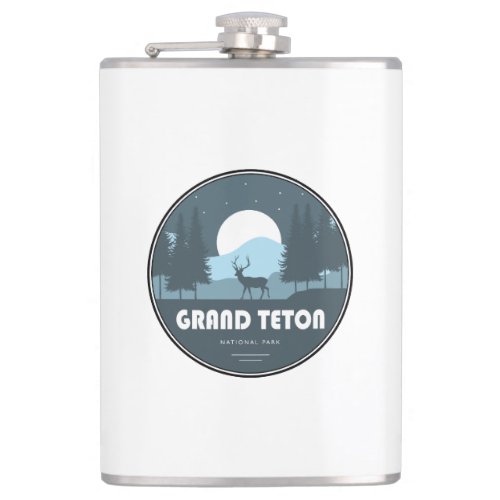 Grand Teton National Park Deer Flask