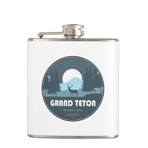 Grand Teton National Park Deer Flask