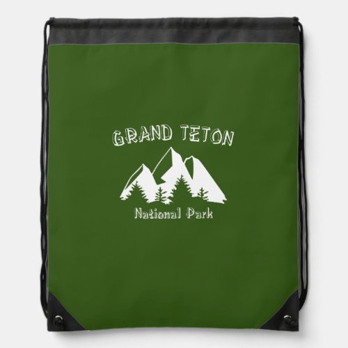 Grand Teton National Park Drawstring Bag