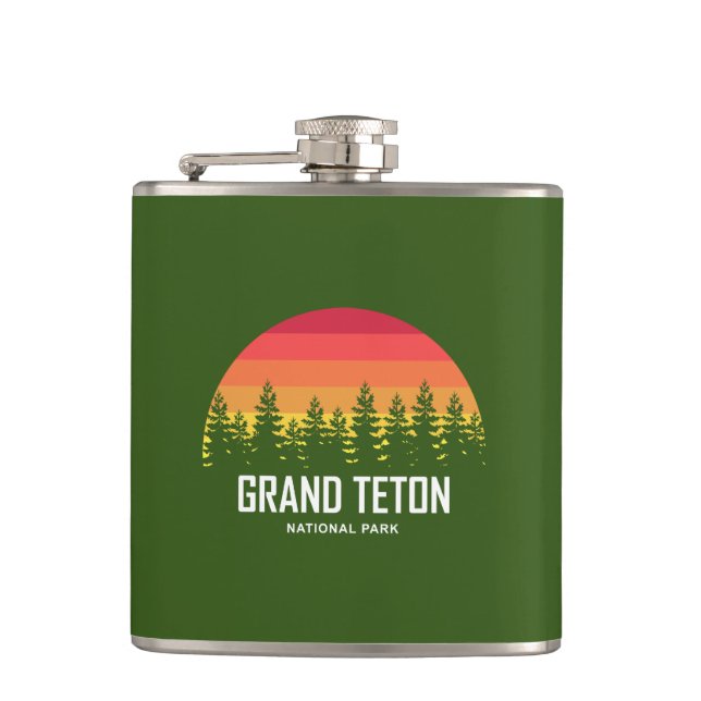 Grand Teton National Park Flask (Front)