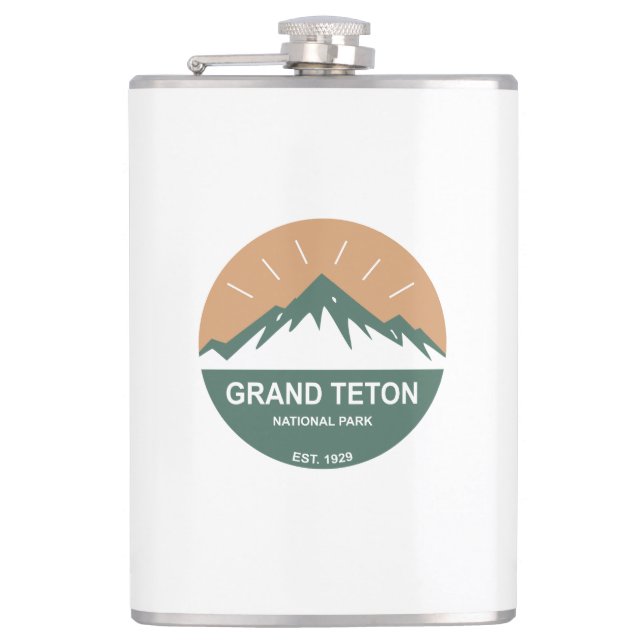 Grand Teton National Park Flask (Front)