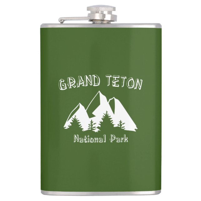 Grand Teton National Park Flask (Front)