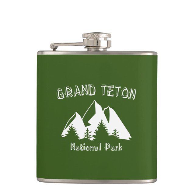 Grand Teton National Park Flask (Front)