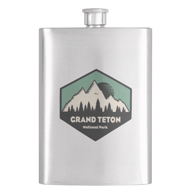Grand Teton National Park Flask (Front)
