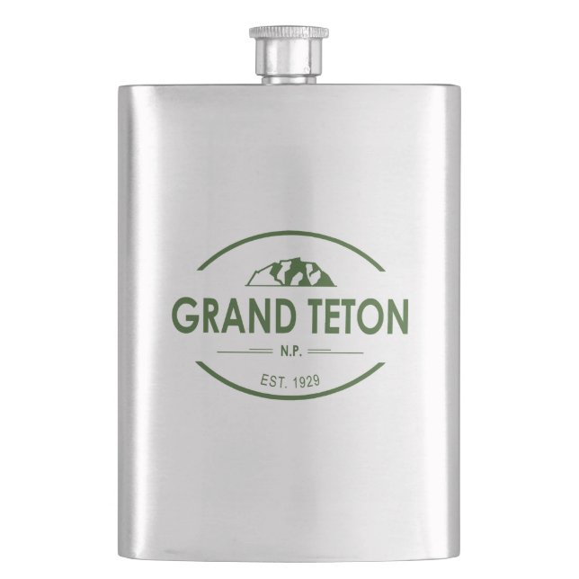 Grand Teton National Park Flask (Front)