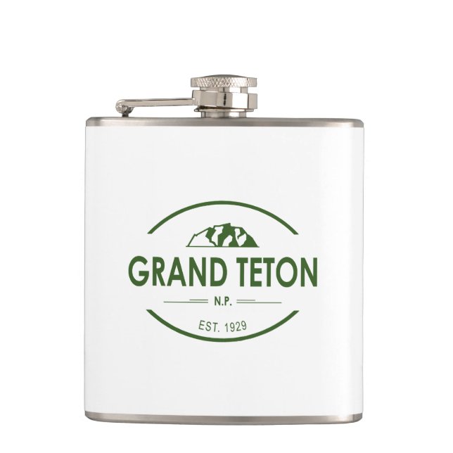 Grand Teton National Park Flask (Front)