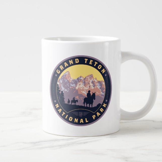 Grand Teton National Park Giant Coffee Mug (Right)