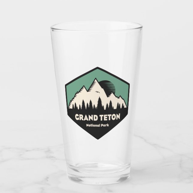 Grand Teton National Park Glass (Front)