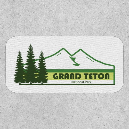 Grand Teton National Park Green Stripes Patch