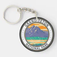 Grand Teton National Park Merit Badge Keychain – National Park Souvenirs