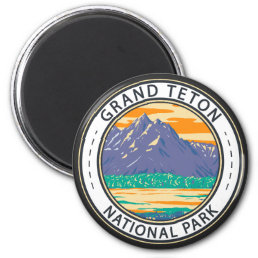 Grand Teton National Park In Spring Badge Magnet
