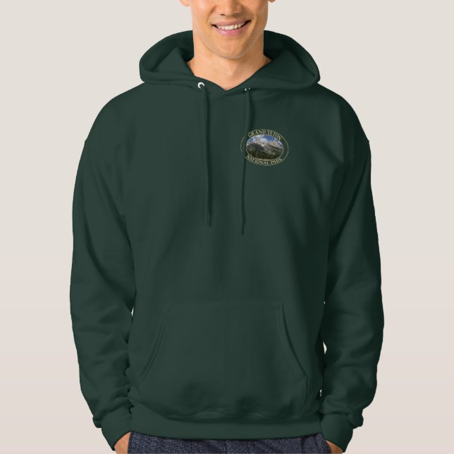 Grand Teton National Park in Wyoming Hoodie (Front)