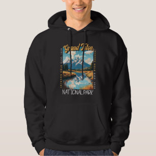 Grand Teton National Park Jackson Hole Distressed Hoodie