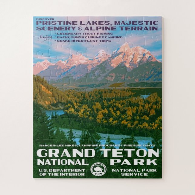 Grand Teton National Park Jigsaw Puzzle (Vertical)