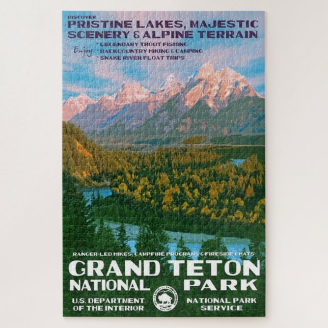 Grand Teton National Park Jigsaw Puzzle (Vertical)