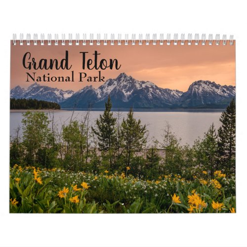 Grand Teton National Park Landscape Photography Calendar