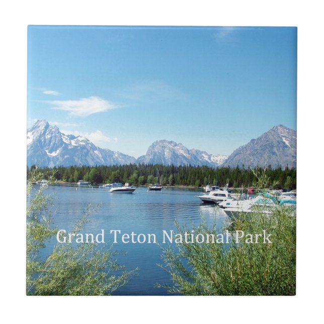 Grand Teton National Park landscape photography. Tile (Front)