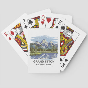 Grand Teton National Park Landscape Poker Cards