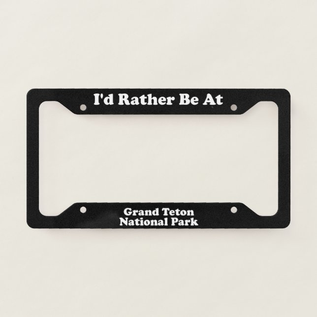 Grand Teton National Park - LPF License Plate Frame (Front)