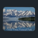 Grand Teton National Park Magnet<br><div class="desc">Remember your trip to the rugged grandeur of Grand Teton National Park with this fridge magnet. Get one to start a magnet collection for your mom's fridge,  too.</div>