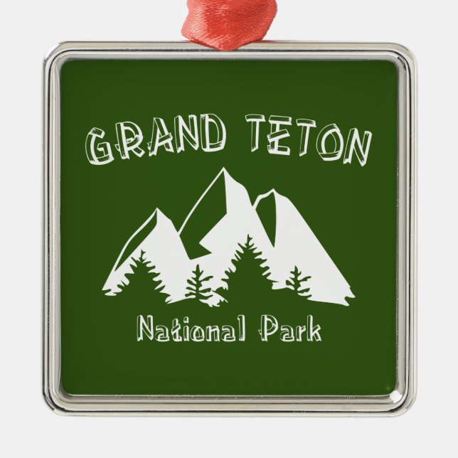 Grand Teton National Park Metal Ornament (Front)