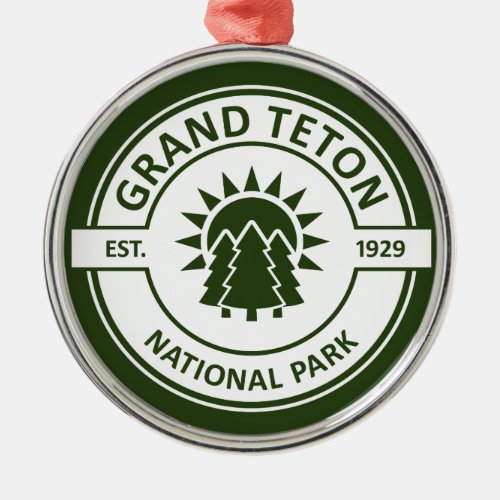 Grand Teton National Park Metal Ornament