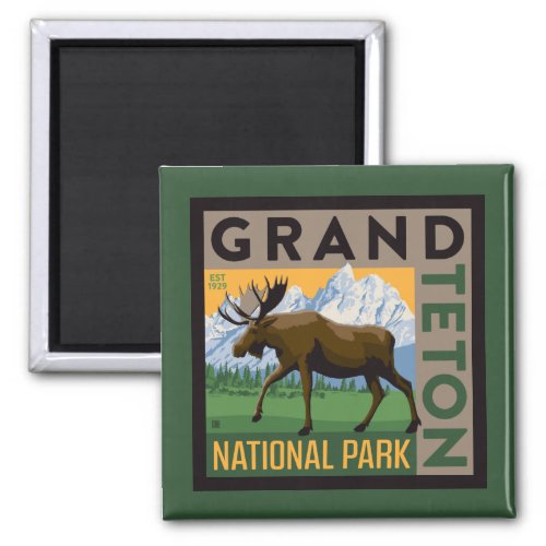 Grand Teton National Park Moose Magnet