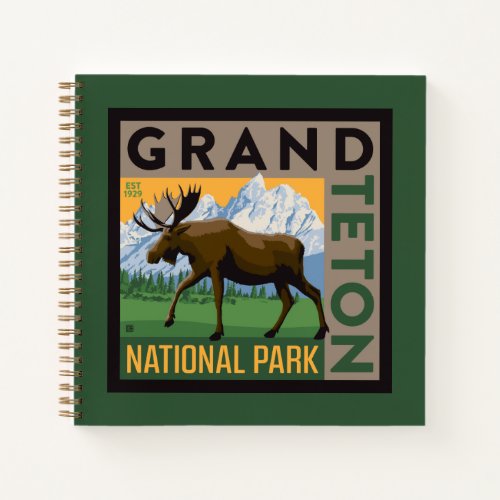 Grand Teton National Park Moose Notebook