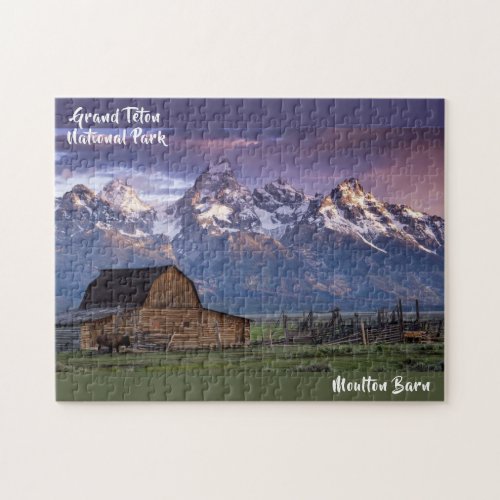 Grand Teton National Park Moulton Barn Photo Jigsaw Puzzle