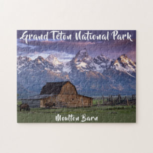 Grand Teton National Park Moulton Barn Photo  Jigsaw Puzzle