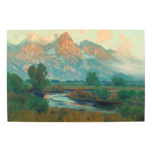 Grand Teton National Park Mountain Range 1890s Metal Print