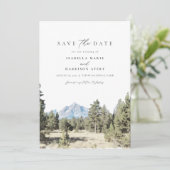 GRAND TETON National Park Mountain Save the Date I Invitation (Standing Front)